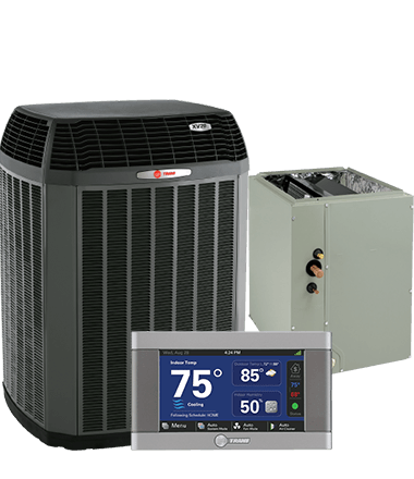 Trane air conditioner XV20i with coil