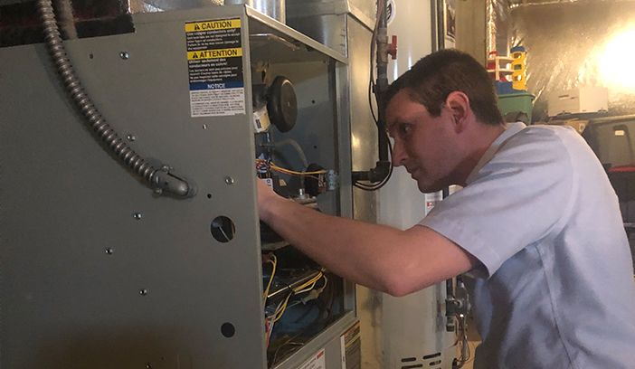 Gas furnace heat exchanger safety check