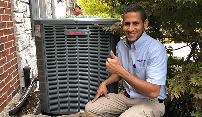 new air conditioner Trane XR16