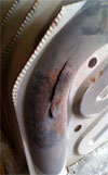 rusted and crack heat exchanger