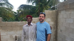 David Watkins with Ramon at Haina Vocational Center