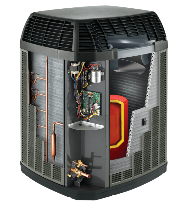 Trane XL18i Air Conditioner Cutaway Inside