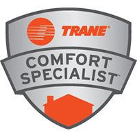 Trane Comfort Specialist Badge. The TCS program recognizes the best Trane dealers delivering quality furnace and ac repair and replacement services.