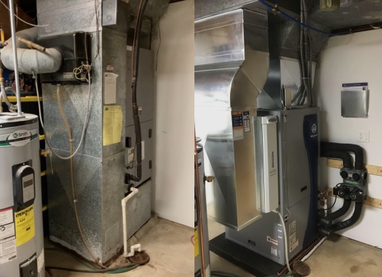 Waterfurnace before & after