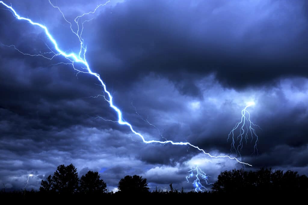 Air Conditioning Lightning Strike