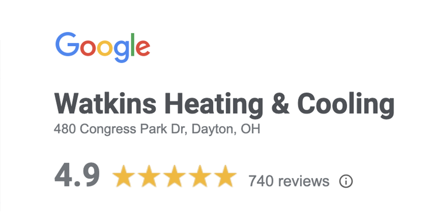 Summary of Watkins 4.9 stars on Google out of 740 customer reviews