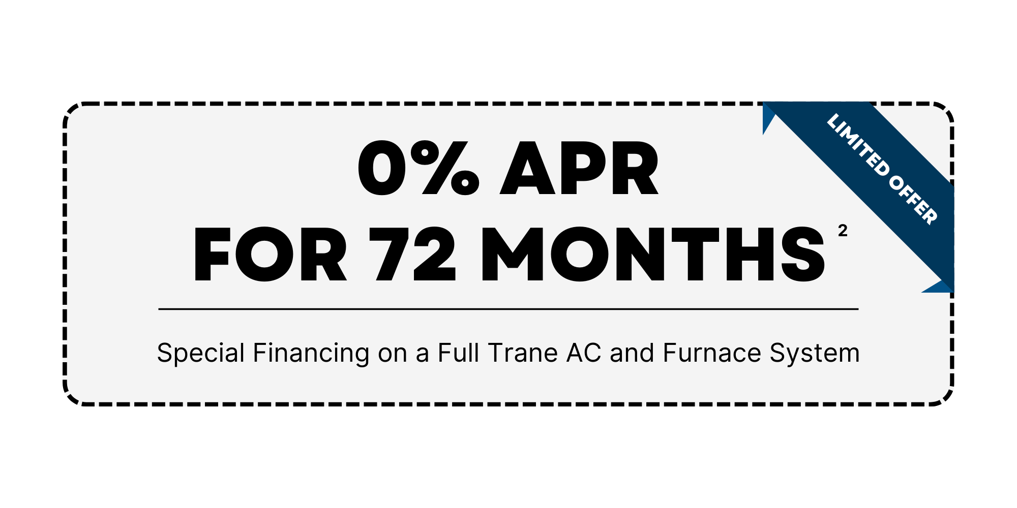 Trane 0% APR Financing Coupon