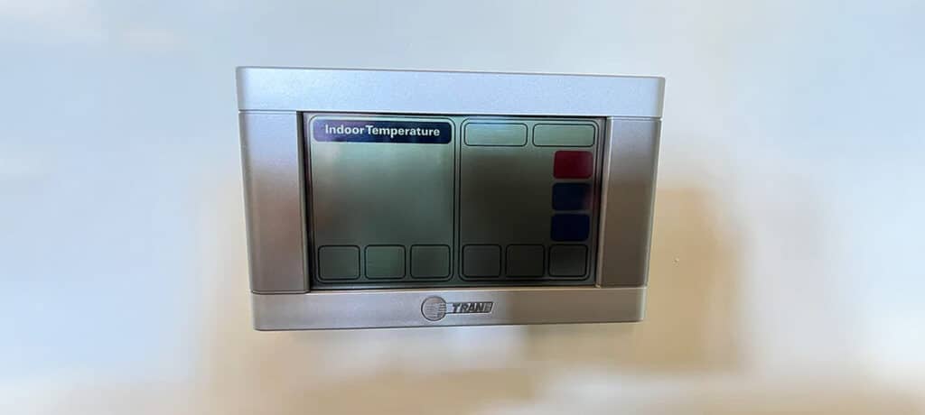 Blank Trane Thermostat Screen